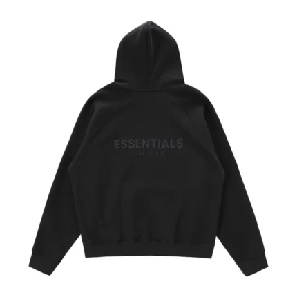 essentials fear of god hoodie ( black )